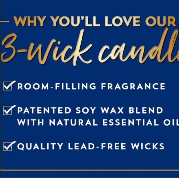 🎄BATH & BODY WORKS WINTER CANDY APPLE 3 -WICK SCENTED CANDLE 🕯️NWT‼️ - Picture 8 of 9